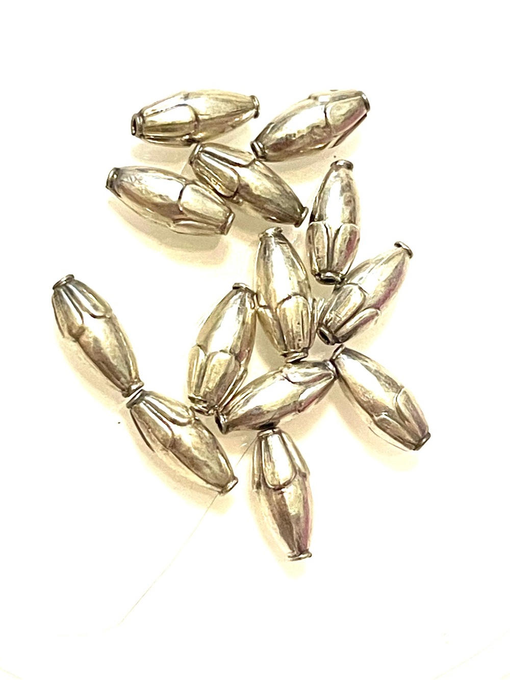 Sterling Silver 12mm Melon Beads